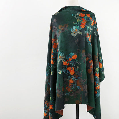 Tissu satin de soie thé : 59 pouces, imprimé numérique, matériau de couture