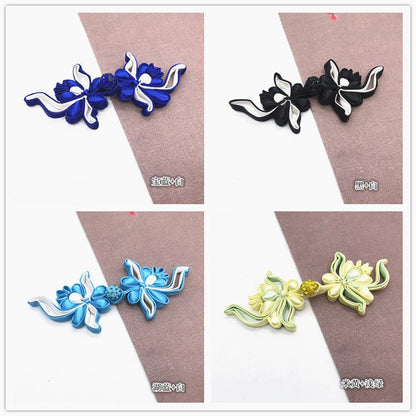 Handmade Satin Chinese Knot Buttons: Cheongsam Frog Closures