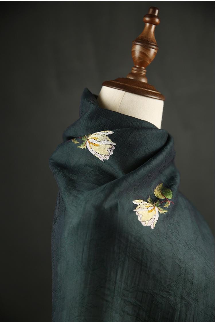 Tissu Tencel Ramie : Tissu à coudre imprimé roses, largeur 150 cm