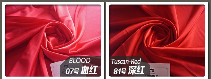 Satin Silk Fabric: 59" Wide, Solid Colors, Dress Craft Fabric