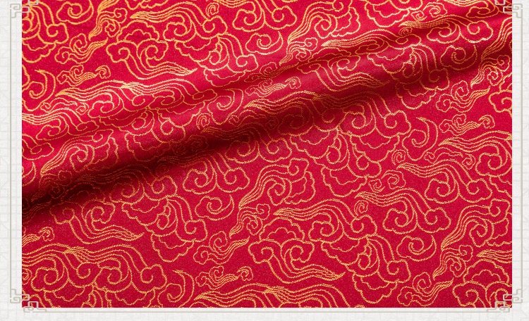 Tissu brocart jacquard nuage : Matière pour costumes de style japonais