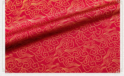 Tissu brocart jacquard nuage : Matière pour costumes de style japonais