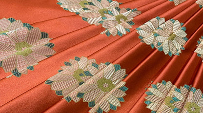 Floral Silk Brocade Fabric: Chinese Cheongsam Qipao Dress Material (29.5" Wide)