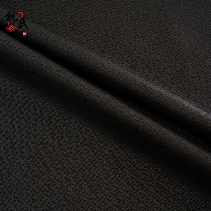 Nishijin Ori Fabric: Japanese Wedding Brocade with Small Grid Jacquard (29.5"W)