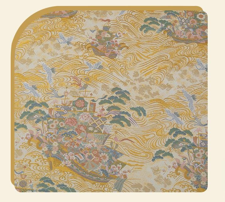 Nishijin Weave Fabric: Japanese Kimono Style Silk Rayon Blend