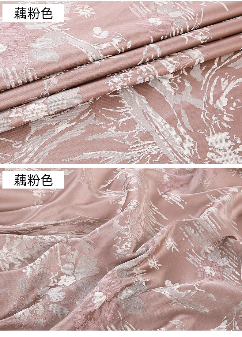 Tissu jacquard brocart oriental : Damas style palais (au mètre)