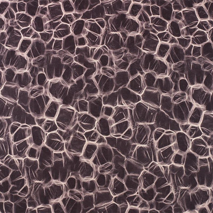 Blue Geometric Wool Silk Blend Fabric: Warm Autumn Winter Stretch
