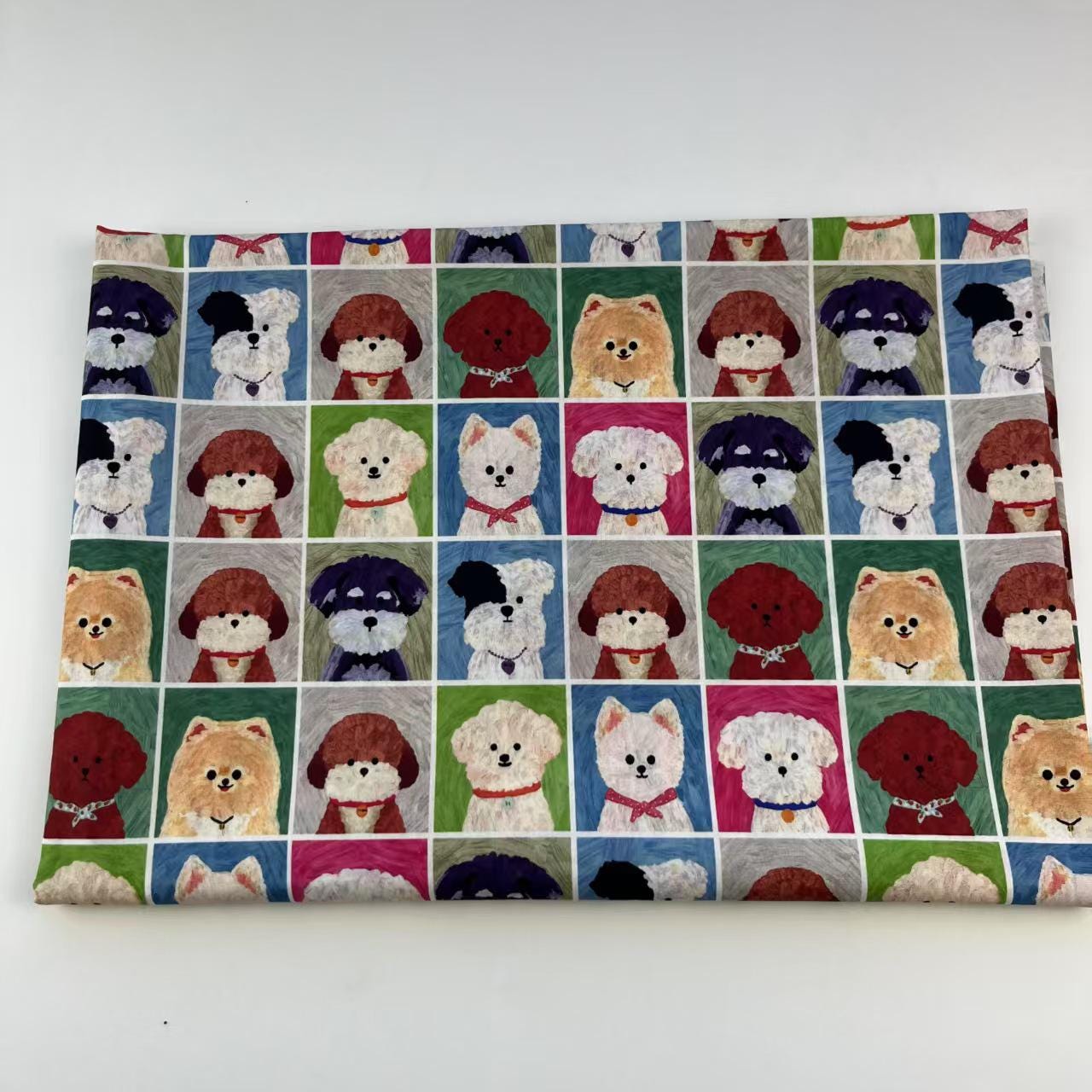 Dog Print Cotton Fabric: Sewing, Quilting, Costume - 58"W