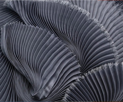 Pleated Organza Fabric: Soft Yarn, Stiff Texture, 59" Wide