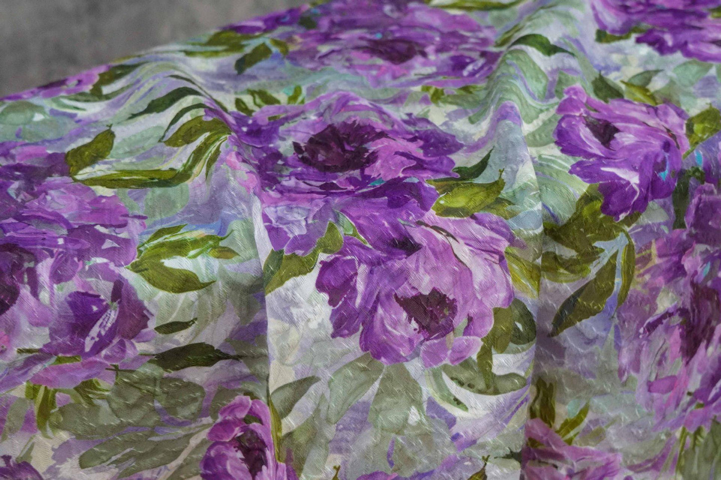 Silky Jacquard Fabric: Contrast Colors, Crafts, Upholstery, Costume