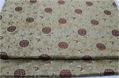 Floral Jacquard Brocade Fabric: Traditional Chinese Style (29.5" Wide)