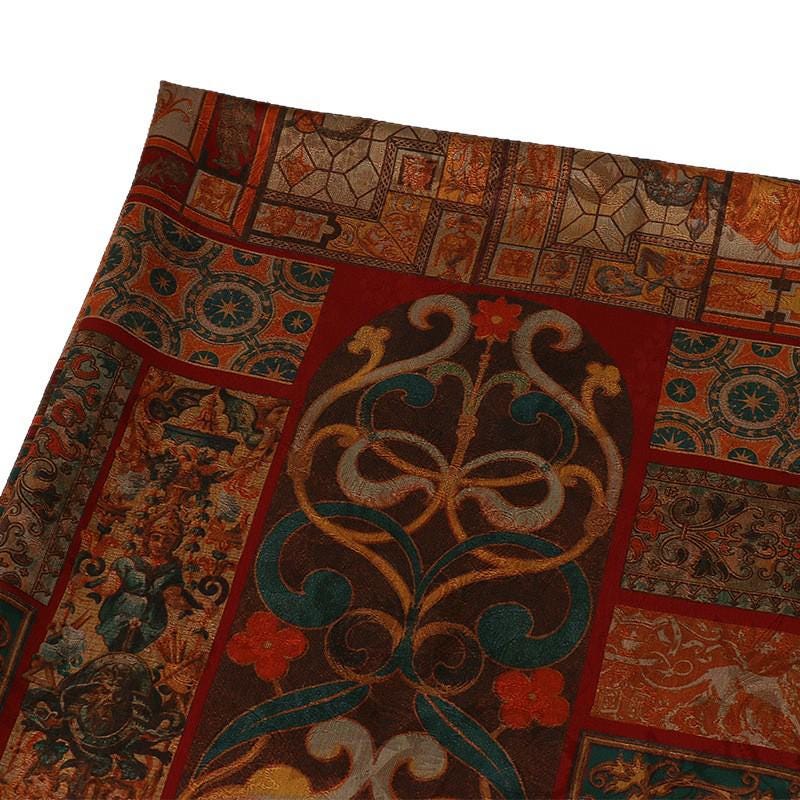 Tea Silk Satin Fabric: 59"W Vintage Style Upholstery, Costume, & Drapery