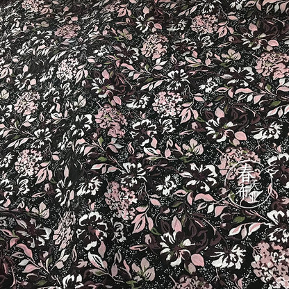 Autumn Floral Jacquard Fabric: Thick Stiff Upholstery, Costume, Decor