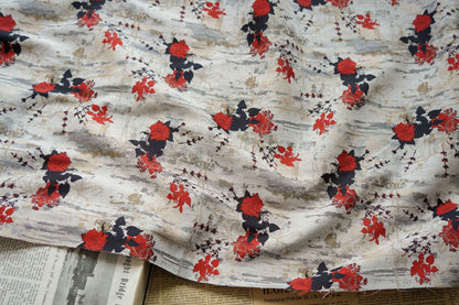 Floral 3D Jacquard Fabric: Bright Upholstery, Costume, Decor - 59" Wide