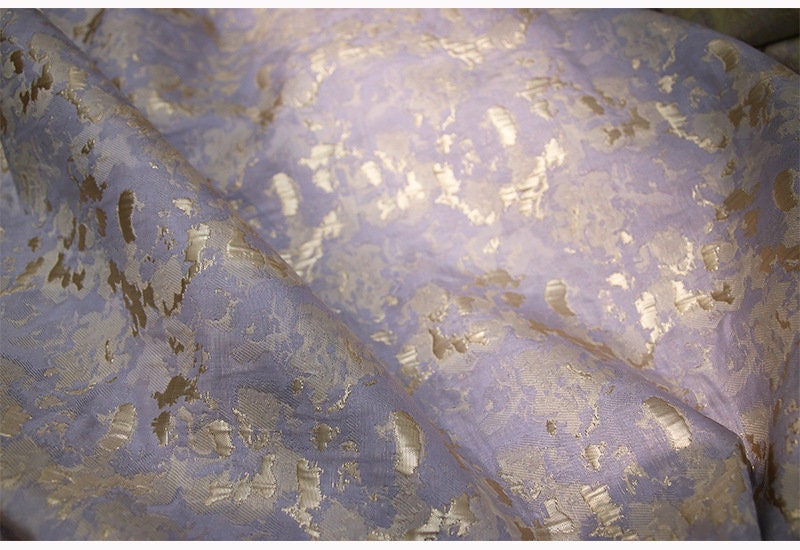 Vintage Jacquard Fabric: Irregular Pattern Upholstery, 57" Wide