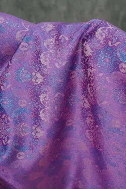 Banana Leaf & Lotus Pattern Jacquard Vest Fabric ��� New Chinese Style Song Broca"Wide