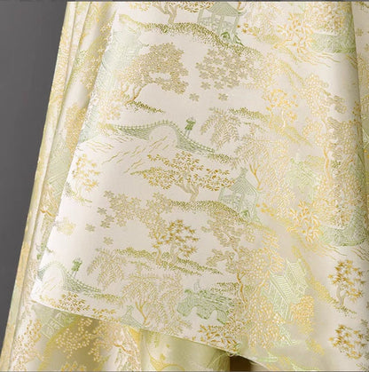 Brocart de soie chinois ancien : 150 cm de large, pour l’ameublement et la couture, vendu au mètre