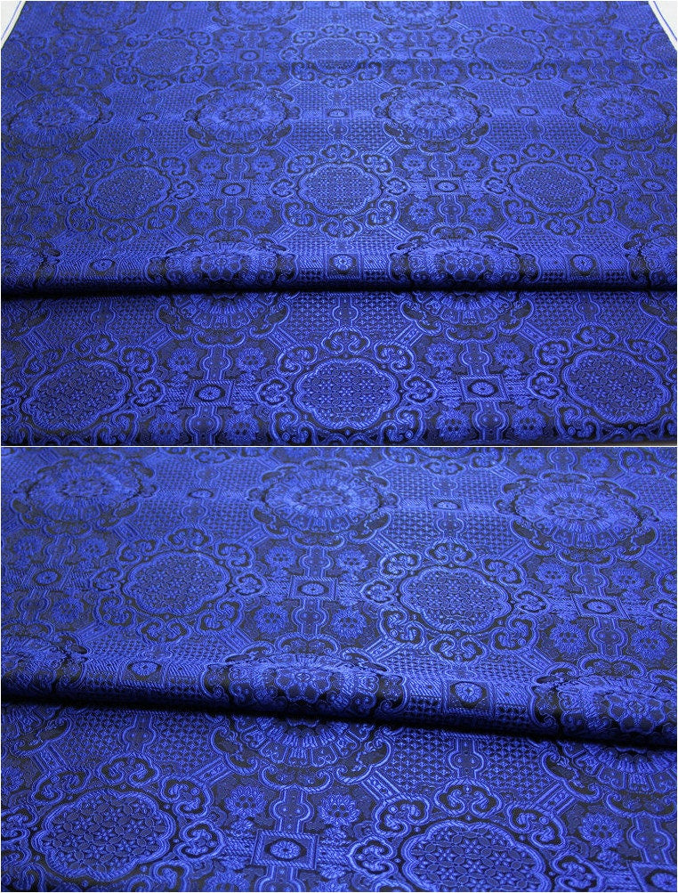 Gold Jacquard Fabric: Tortoise Bone Pattern, Silk Rayon Blend