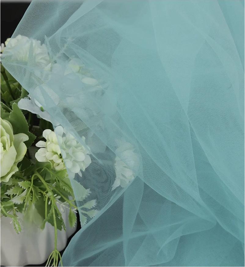 Blue Tone Mesh Fabric ��� Wedding & Party Decorati" Wide (By The Meter)