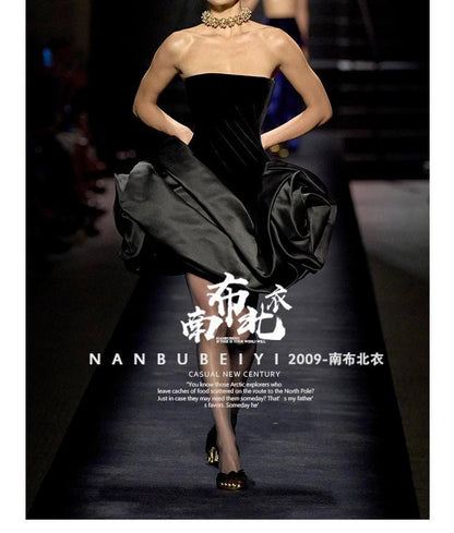 Black Wedding Satin Fabric: Stiff Silhouette, DIY Thickened Material (59"W)