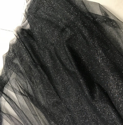 Glitter Galaxy Mesh Fabric, 5 Color Gradient, Wedding Veil, Costume Fabric, 59"W