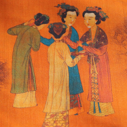 Tang Yin Court Ladies Linen Fabric: Ming Dynasty Sewing & Upholstery