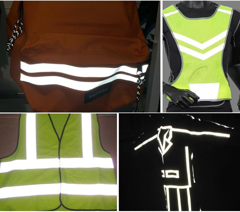 Reflective Silver Luminous Fabric: High Visibility Safety Material