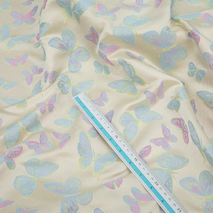 Butterfly Jacquard Fabric: 3D Rayon Upholstery, Costume, Sewing (59"W)