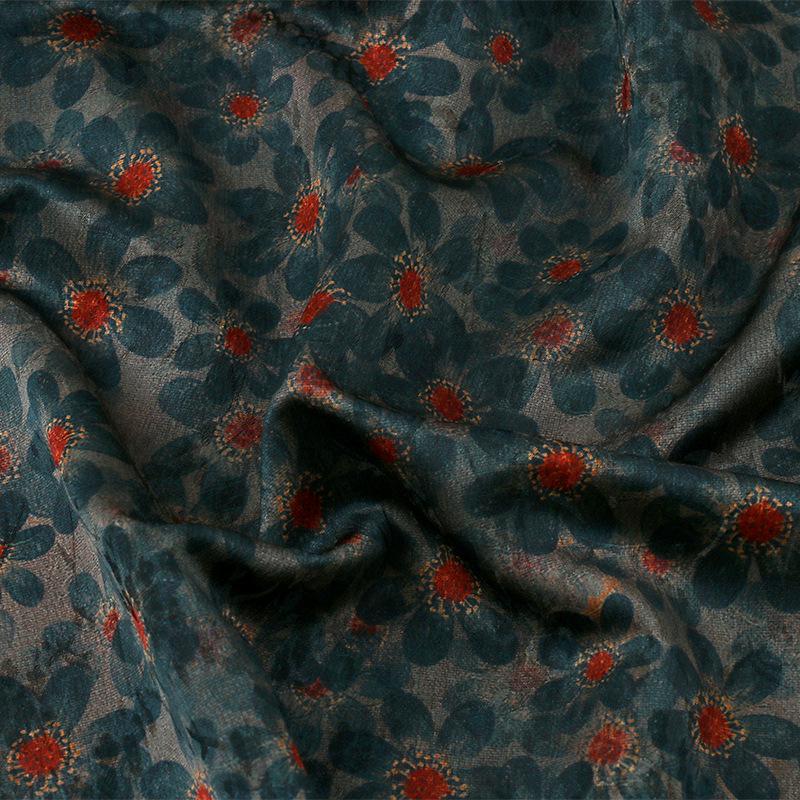 Plum Blossom Tea Silk Satin Fabric - 59"W Upholstery, Costume & Decor
