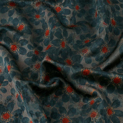Plum Blossom Tea Silk Satin Fabric - 59"W Upholstery, Costume & Decor