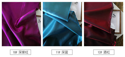 Two Tone Silky Taffeta Fabric: Chameleon Reflective Polyester, 59"W - By The Meter