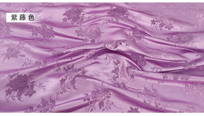 Floral Jacquard Brocade Fabric: Teal Rayon Upholstery, Quilting & Sewing