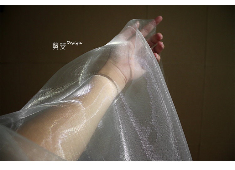 Stiffened Nylon Fabric: See-Through Modeling Material, 53" Wide