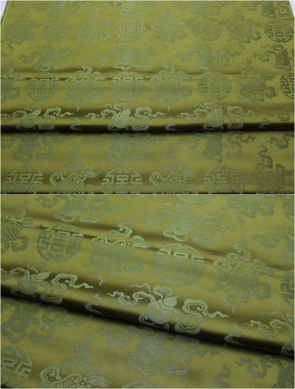 Brocade Fabric: Mongolian Style Jacquard Silk Rayon Blend