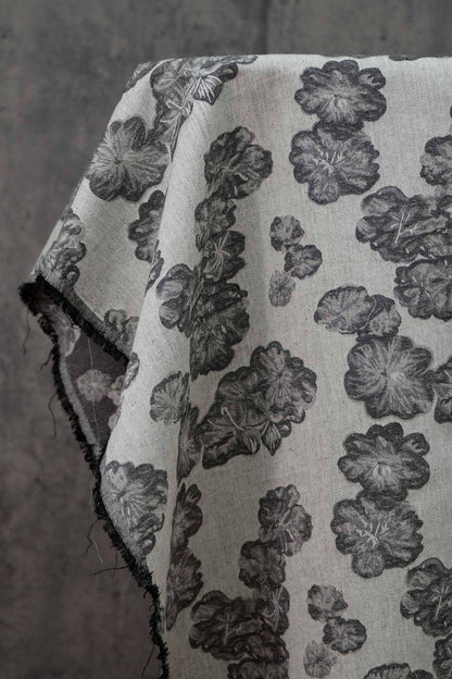 Floral Japanese Cotton Fabric: Soft Kimono Upholstery Drapery (55"W)