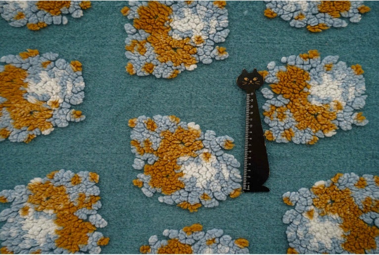 Floral Lamb Velvet Fabric: Soft Plush Upholstery, Costume & Bag Fabric (63" W)