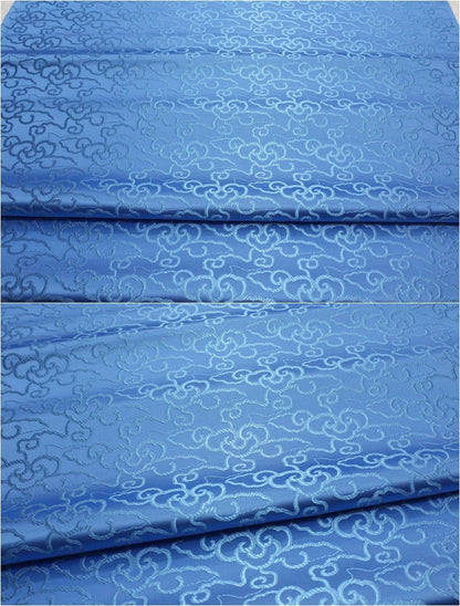 Cloud Brocade Fabric: Silk Rayon Jacquard, Costume Dress Material