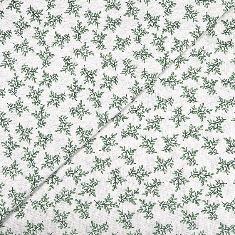 Tissu en coton et lin à imprimé floral : matériau de couture pour robes et ameublement (59 pouces)