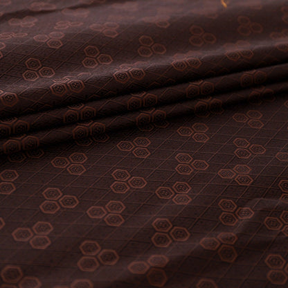Tissu brocart de soie : style mongol-tibétain, 75 cm de large, en rayonne pour cheongsam.