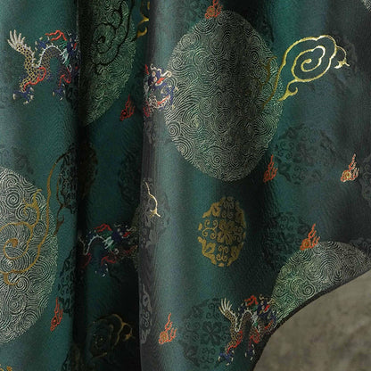 Dragon Silk Brocade Fabric: Emperor Robe Cheongsam Sewing Material