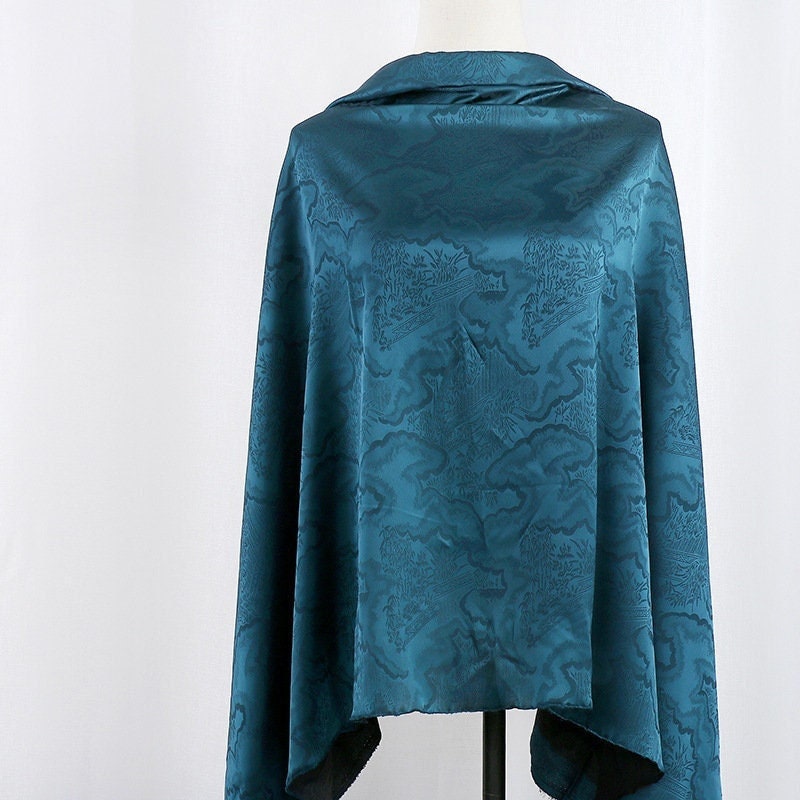 Tissu satin jacquard : 150 cm de large, ameublement, costumes, décoration - Vendu au mètre