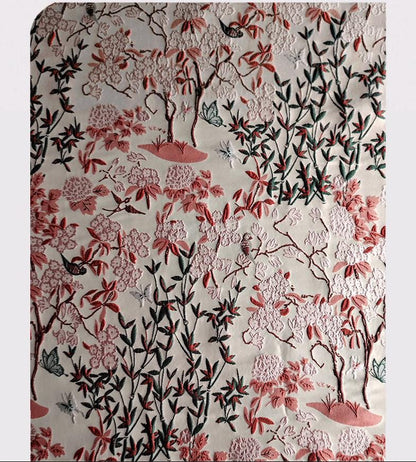 American Country Style Forest Butterfly Jacquard Fabric ��� For Women's Clothing, Bags & Craf"Wide