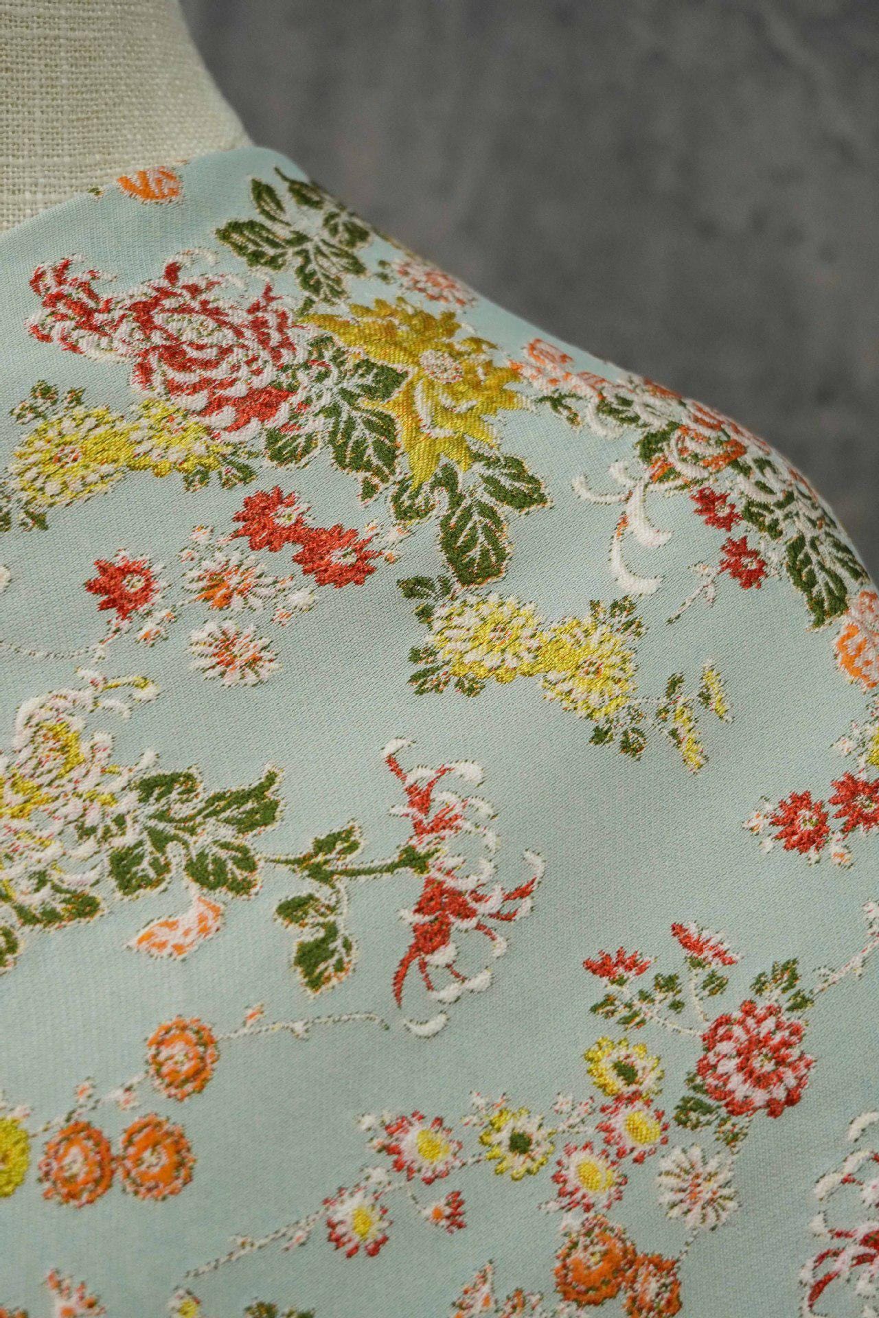 Bana Jacquard Fabric: 3D Texture, Rayon Polyester Blend, 55" Wide