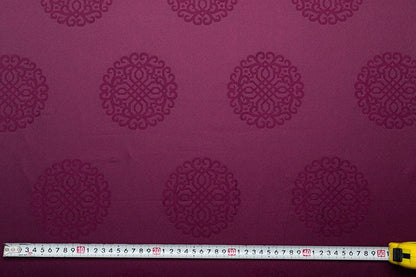 Damask Brocade Fabric: Chinese Mongolian Style Silk Rayon Blend