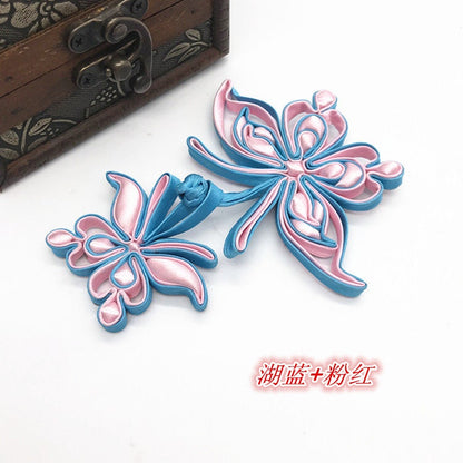 Boutons en satin à nœud papillon : attaches décoratives pour cheongsam