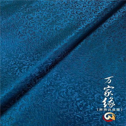 Wheat Silk Brocade Fabric: Jacquard Damask, Upholstery & Costume (29.5"W)