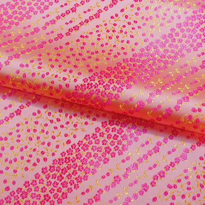 Moon Flower Brocade Fabric: Rayon Sewing Quilting Material