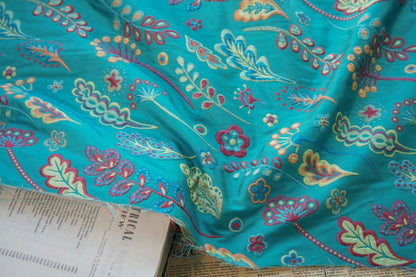 Floral Jacquard Woven Fabric: 3D Embossed Upholstery, Costume, Decor (55"W)