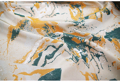 Modern Jacquard Fabric: Abstract Print Polyester, 1 Meter
