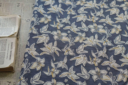 Jacquard Denim Fabric: 3D Reverse Design, Upholstery Sewing Material, 52"